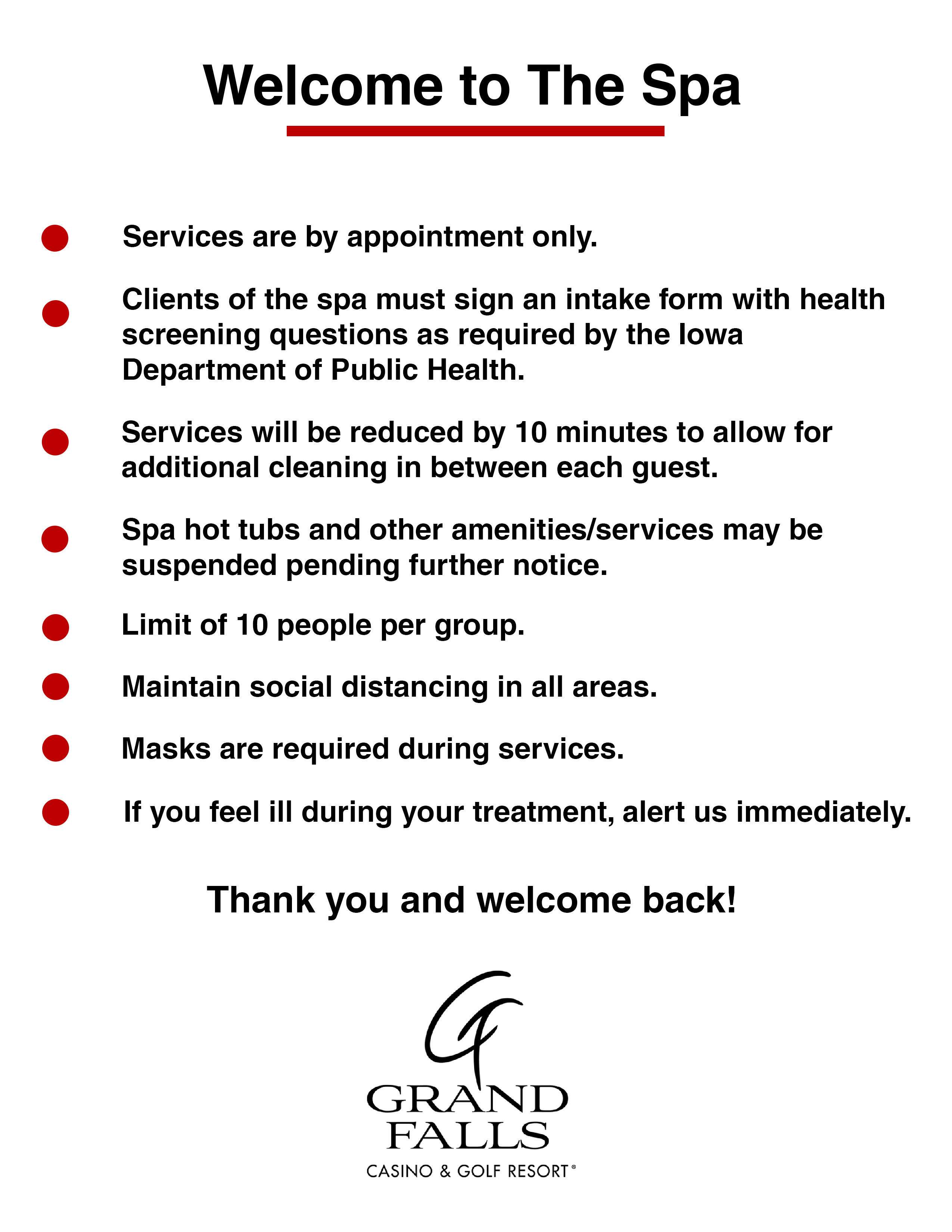 The Spa Grand Falls Casino & Golf Resort®